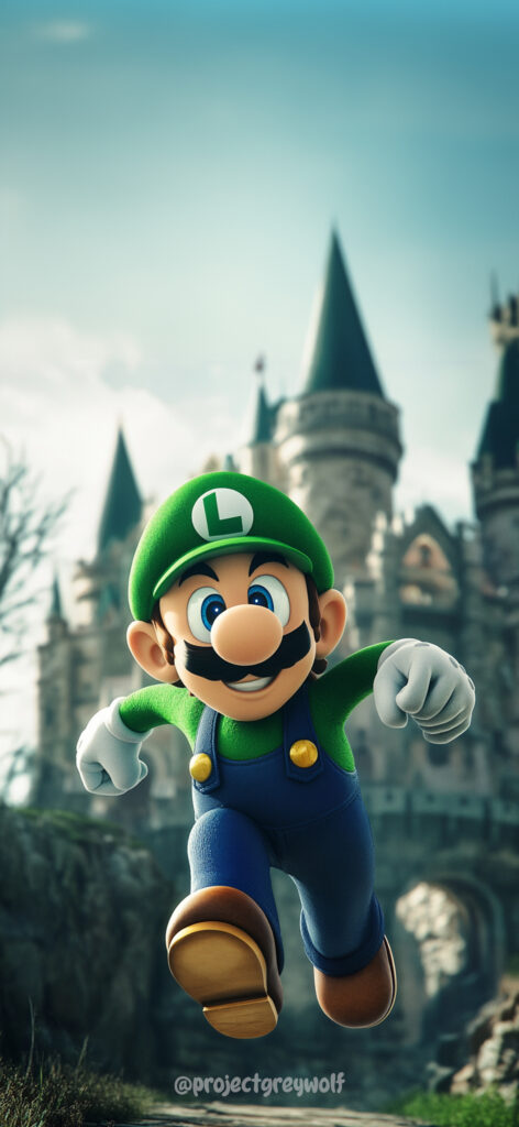 Luigi Running PGW Wallpaper